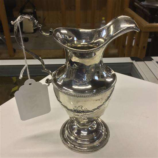 Continental silver cream jug